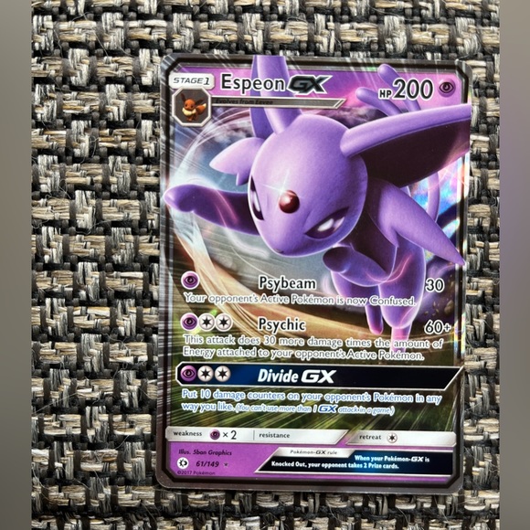 POKÉMON CARD: Espeon GX 2017 61/149 - Picture 2 of 3